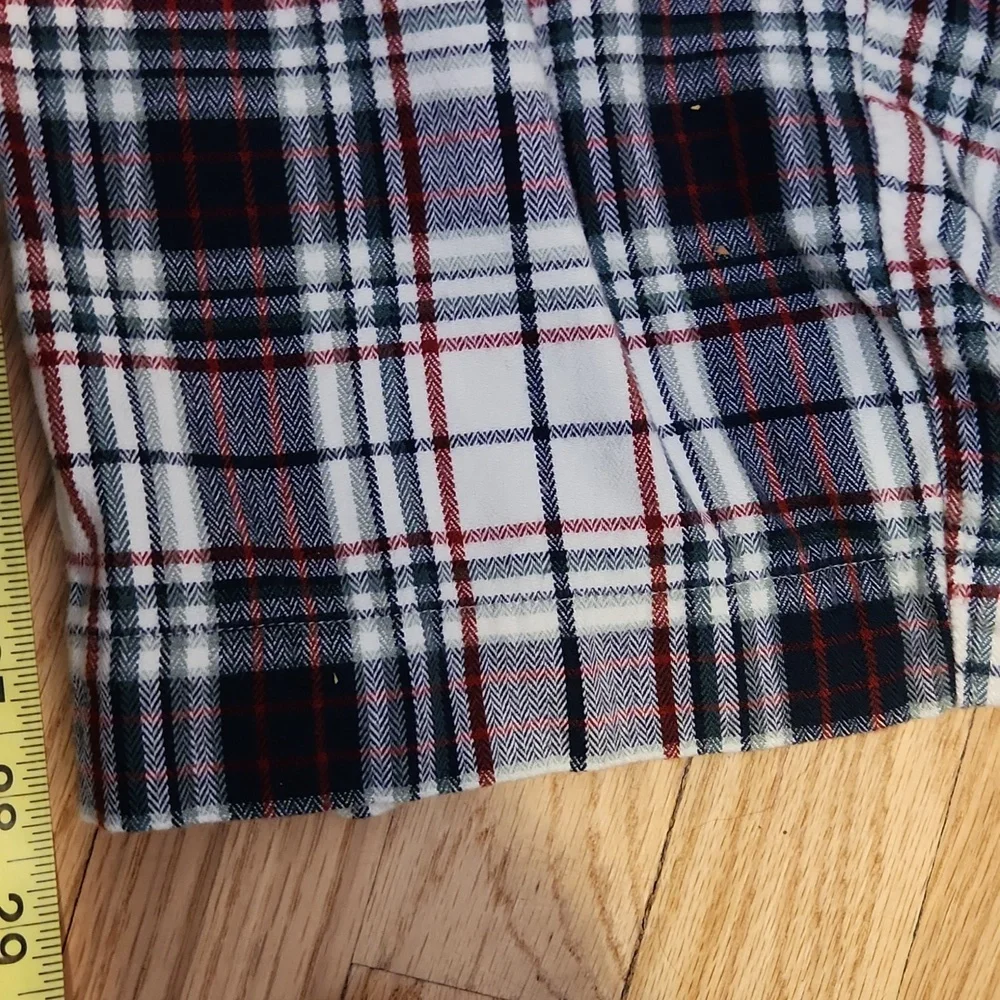Abercrombie & Fitch Red and Black And White Plaid Sleep Pants Size XL Cotton